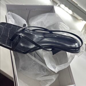 Women's Black Strappy Sandals